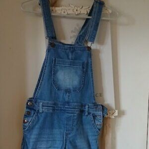 Vanilla Star Denim Cotton Overalls Distressed - Size M